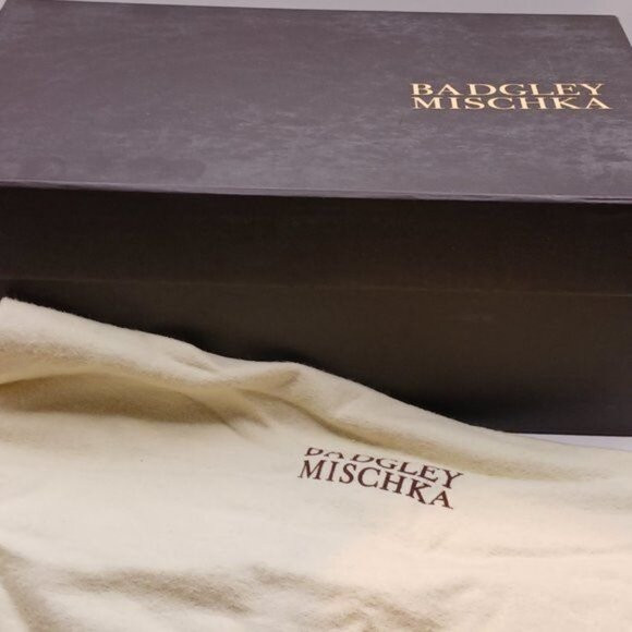 NEW Badgley Mischka Marla Blue Satin Beaded‎ Embellished Heels Size 8.5 - Picture 13 of 14